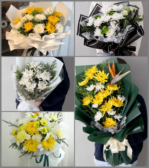 浙江省金华义乌市义亭镇陇三村白事花束代送